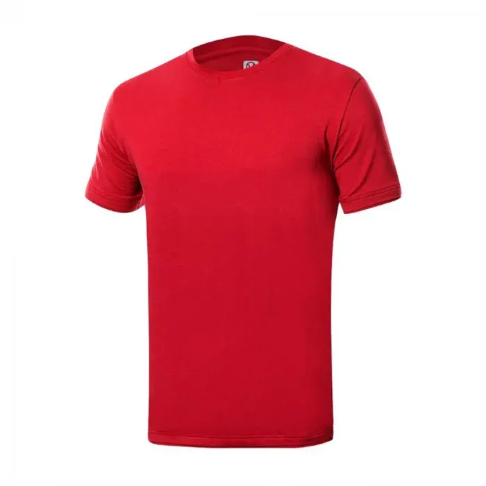 Tricou simplu pentru bărbați cu maneca scurta, Trendy, din bumbac și elastan, 180g/mp, Ardon, culoarea roșu