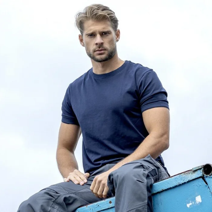 Tricou simplu barbati bleumarin cu maneca scurta, Ardon Trendy