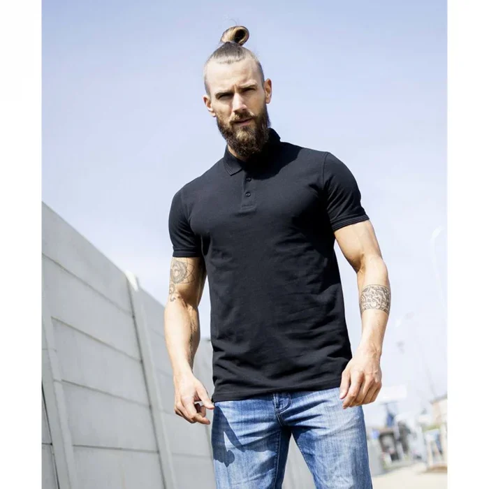 Tricou polo negru cu maneca scurta, Ardon ZIDYN