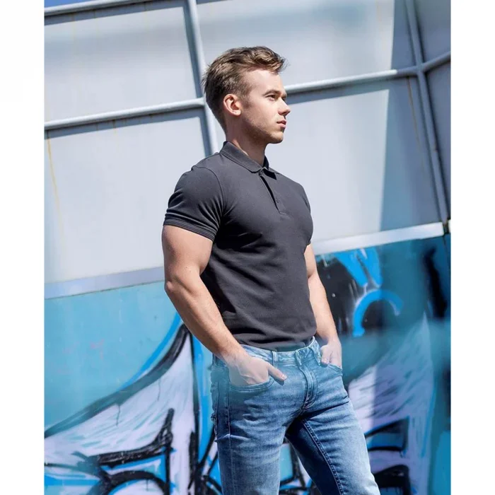 Tricou polo barbati gri cu maneca scurta, Ardon ZIDYN