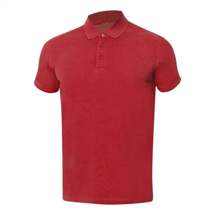 Tricou pentru bărbați polo cu maneca scurta, din bumbac, 200g/mp, Ardon ZIDYN, culoarea roșu