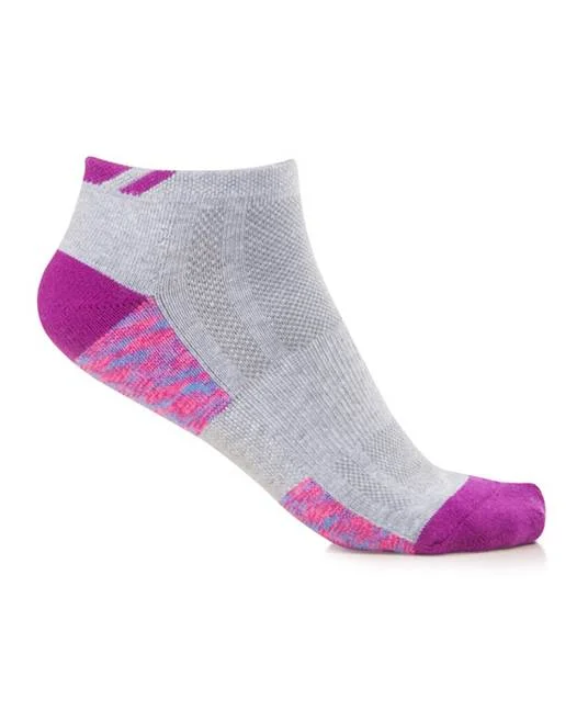 Șosete sport scurte roz pentru femei, culoarea gri, Ardon