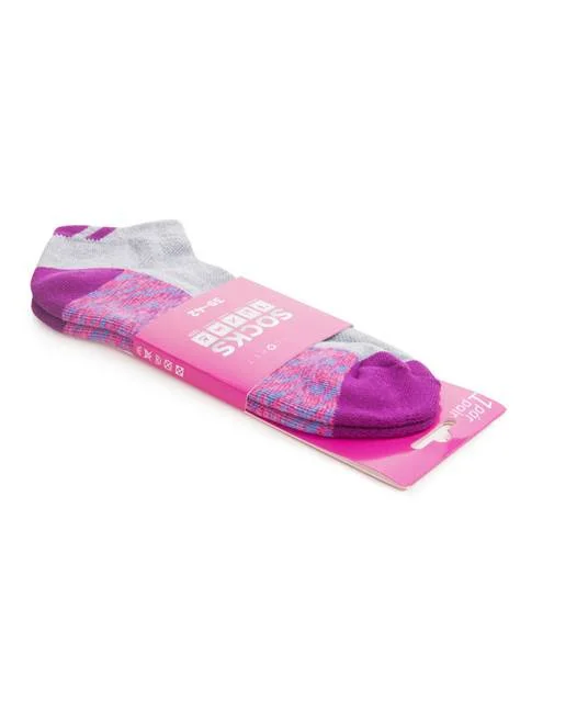 Șosete sport scurte roz pentru femei, culoarea gri, Ardon