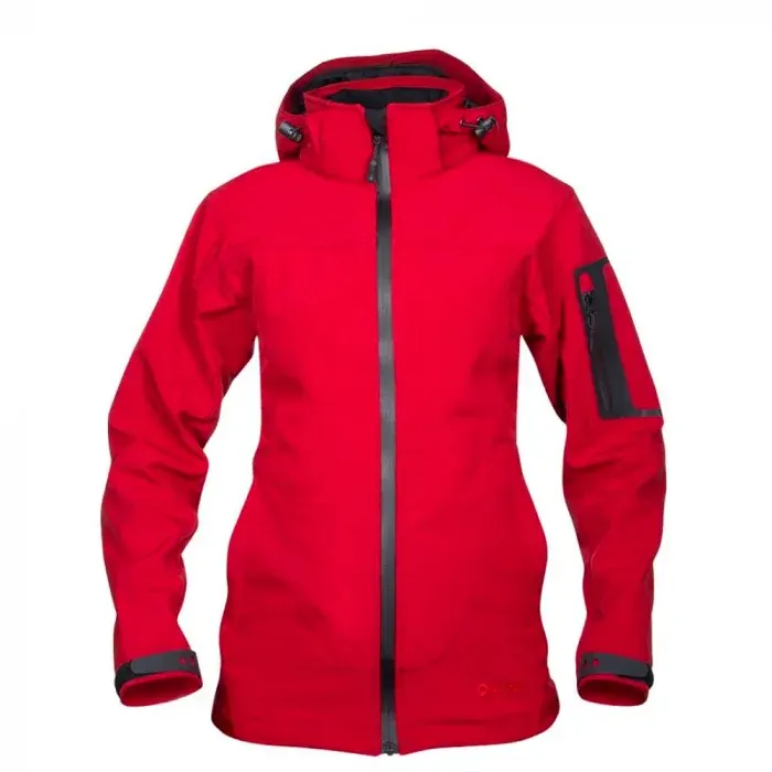 Jachetă softshell roșie pentru femei, din elastan și poliester, Ardon ANIMA, culoarea roșu