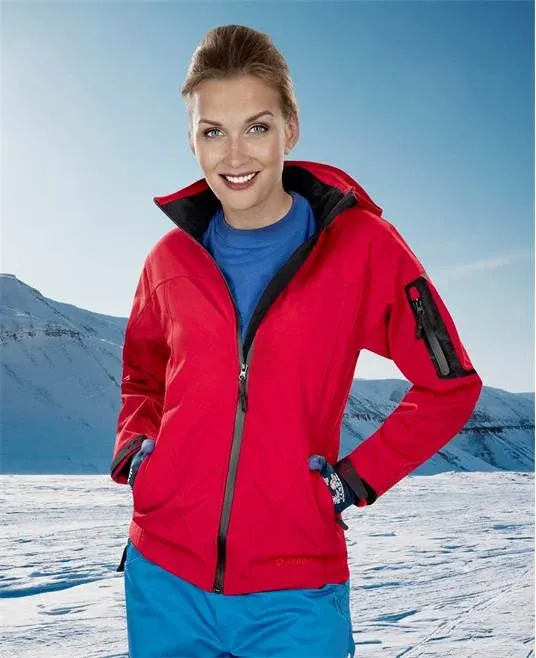 Jachetă softshell roșie pentru femei, culoarea roșu, Ardon ANIMA