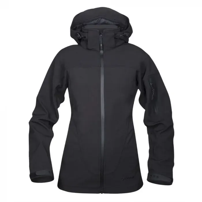 Jachetă softshell neagră pentru femei, din elastan și poliester, Ardon ANIMA, culoarea negru