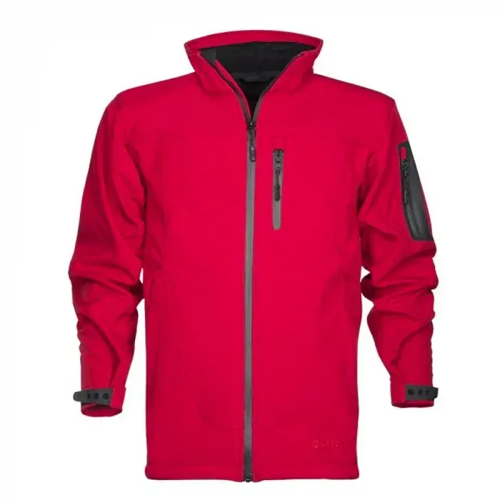 Jachetă de iarnă impermeabilă roșie cu gluga, softshell, SPIRIT, din poliester și spandex, Ardon WINTER, culoarea roșu