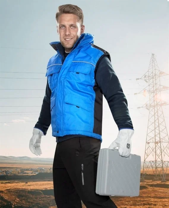 Vesta de iarna pentru barbati Ardon SWEN, culoarea roșu, 100% poliester