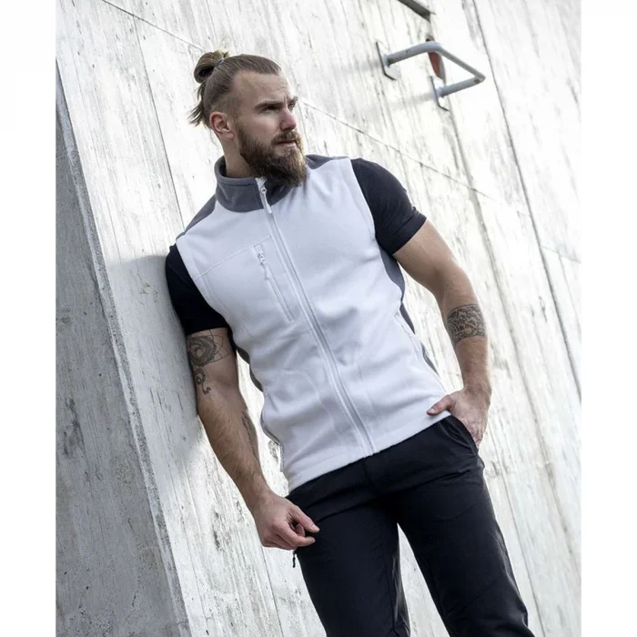 Vestă de iarnă 100% poliester albă fleece, Ardon MARTIN