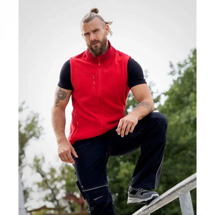 Vestă de iarnă 100% poliester roșu fleece, Ardon MARTIN