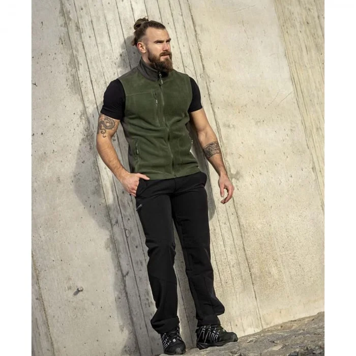 Vestă de iarnă 100% poliester verde fleece, Ardon MARTIN