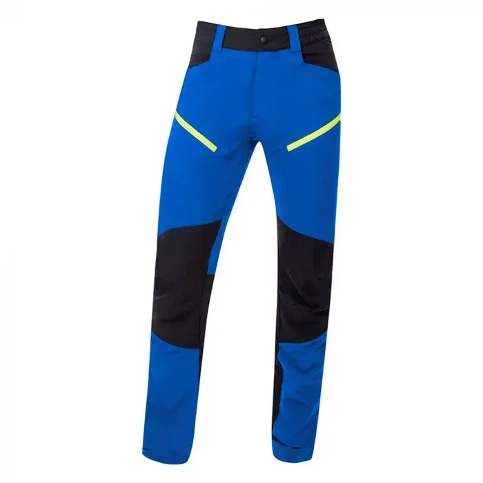 Pantaloni albaștri softshell pentru bărbați impermeabili, din nylon și spandex, 220 g/mp, cu elemente reflectorizante, Ardon CITYCONIC, culoarea albastru