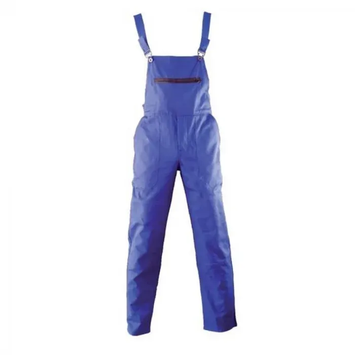 Pantaloni salopeta de lucru cu pieptar, din bumbac, 245g/mp, Ardon KLASIK, culoarea albastru