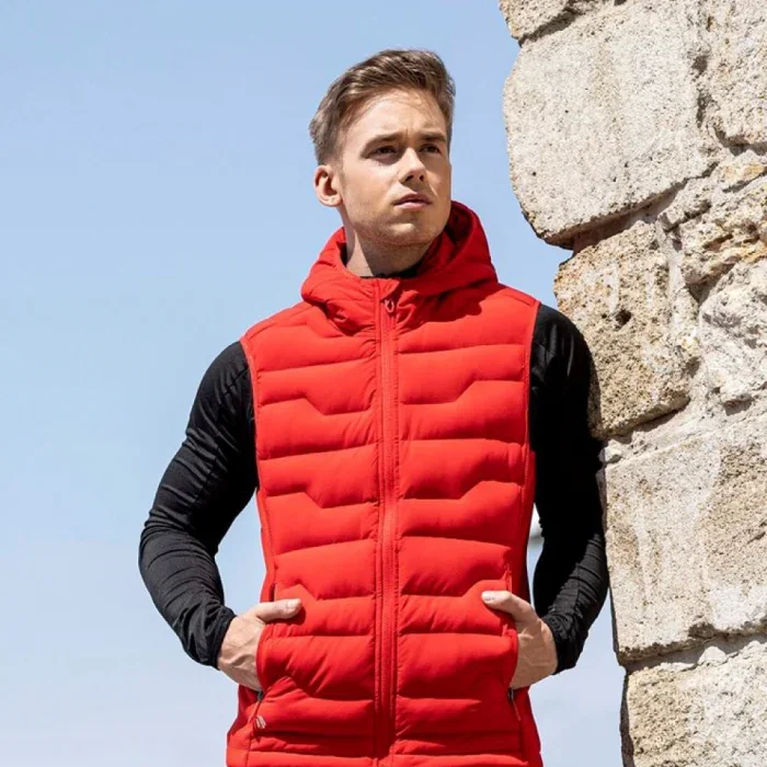 Vesta de iarnă roșie barbati, culoarea roșu, Ardon NYPAXX