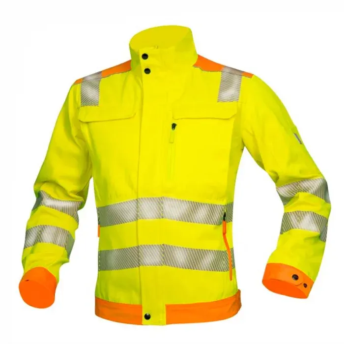 Jachetă galbena reflectorizanta de lucru pentru bărbați, Signal, din bumbac și poliester, 290g/mp, Ardon