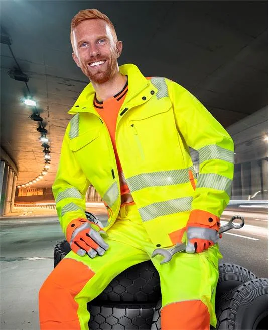 Jacheta galbena reflectorizanta de lucru barbati, Ardon Signal