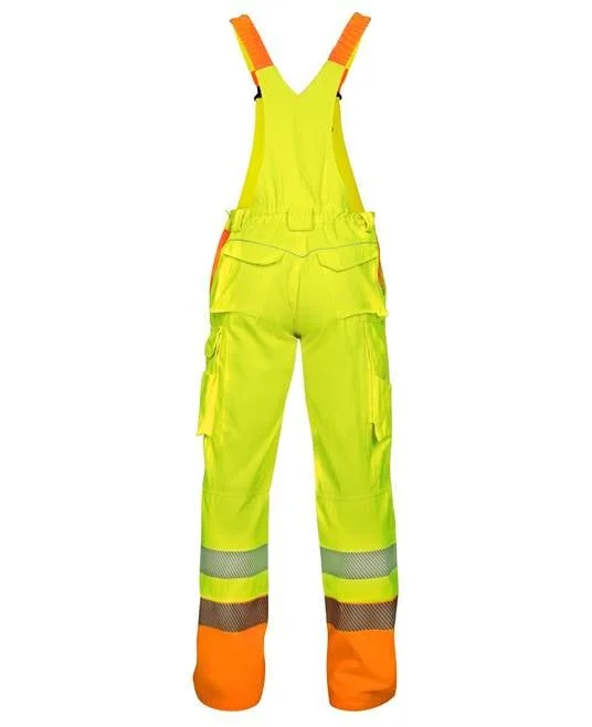 Pantaloni reflectorizanti de lucru cu pieptar, galben, Ardon SIGNAL