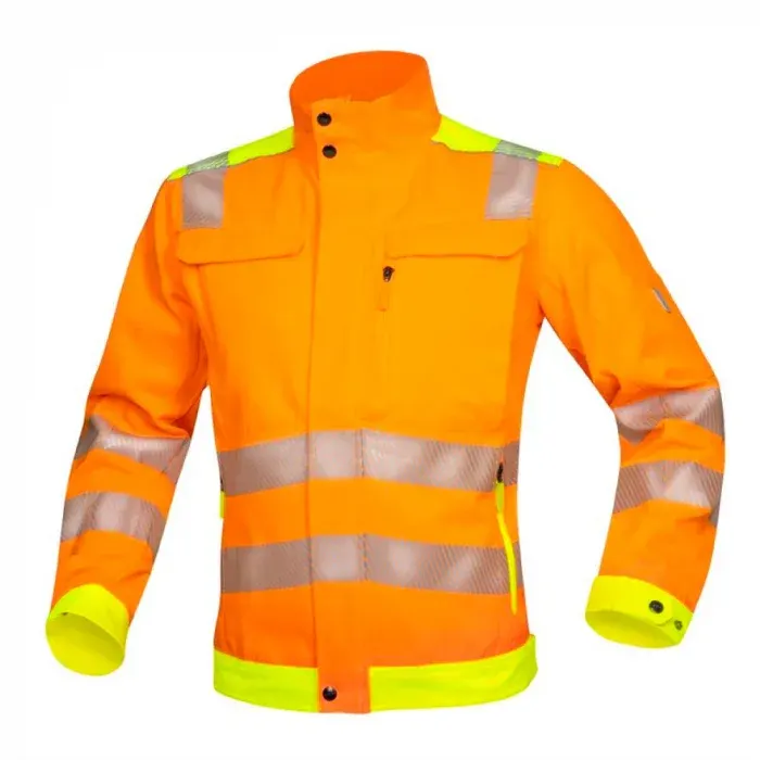 Jachetă de lucru pentru bărbați reflectorizanta portocalie, Signal, din bumbac și poliester, 290g/mp, Ardon, culoarea portocaliu