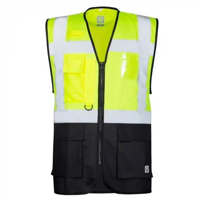 Vestă reflectorizantă galbenă de lucru, Signal, din poliester, 150g/mp, Ardon