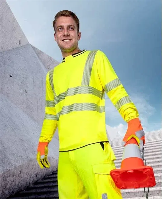Tricou reflectorizant galben cu maneca lunga, Ardon Signal