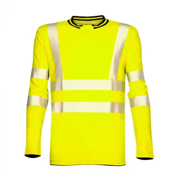 Tricou reflectorizant cu maneca lunga, Signal, din bumbac și poliester, 150g/mp, Ardon