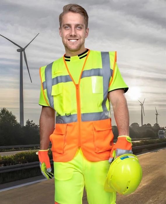 Vesta reflectorizanta tip manager, galben-portocaliu, Ardon SIGNAL