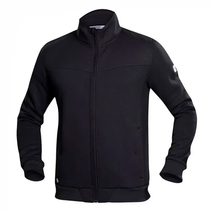 Hanorac fără glugă, din bumbac și poliester, 340 g/mp, Ardon M007, culoarea negru