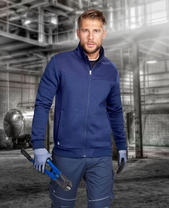 Hanorac bleumarin fără glugă, 50% bumbac, 50% poliester, Ardon M007