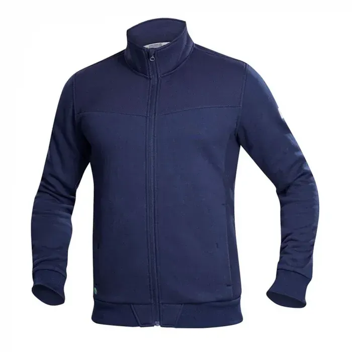 Hanorac fără glugă, din bumbac și poliester, 340 g/mp, Ardon M007, culoarea bleumarin