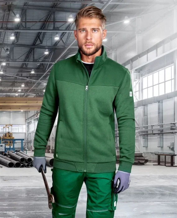 Hanorac verde fără glugă, 50% bumbac, 50% poliester, Ardon M007