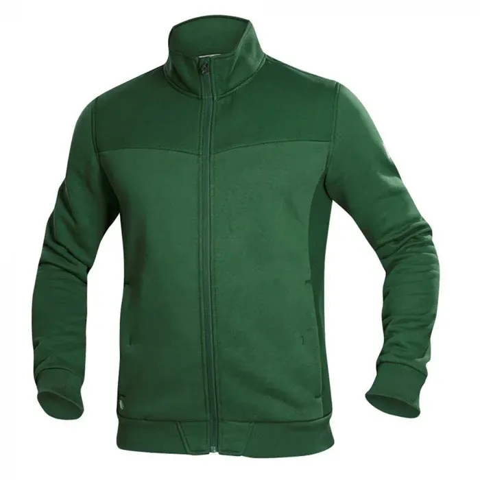 Hanorac fără glugă, din bumbac și poliester, 340 g/mp, Ardon M007, culoarea verde