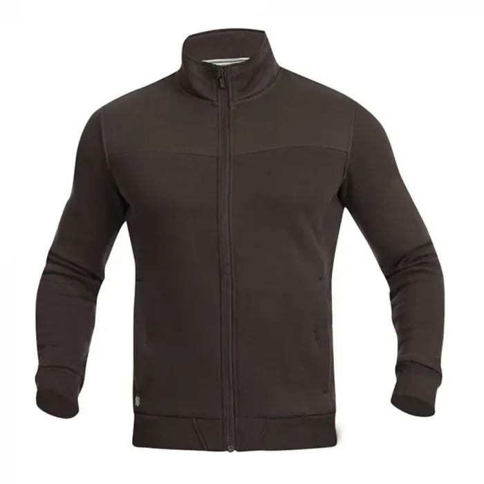 Hanorac fără glugă, din bumbac și poliester, 340 g/mp, Ardon M007, culoarea maro