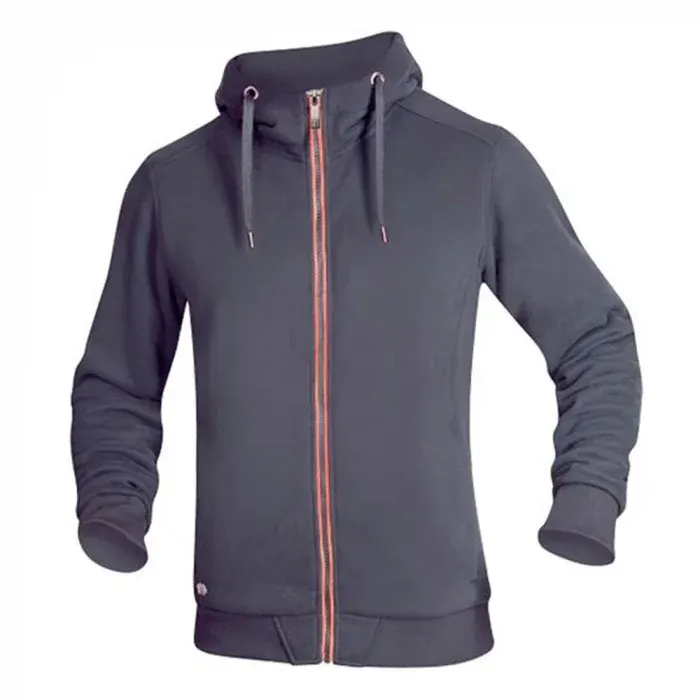 Hanorac pentru bărbați cu gluga, din bumbac și poliester, 380g/mp, Ardon M003, culoarea gri