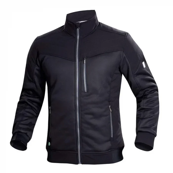 Jachetă fără glugă neagră 100% poliester, culoarea negru, 370 g/mp, Ardon HYBRID