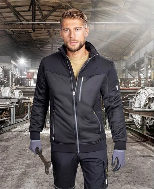 Jachetă fără glugă neagră 100% poliester, culoarea negru, 370 g/mp, Ardon HYBRID