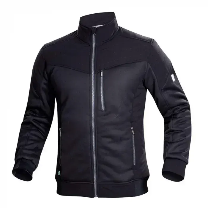 Jachetă fără glugă neagră, din nylon, poliester și spandex, 370 g/mp, Ardon HYBRID, culoarea negru