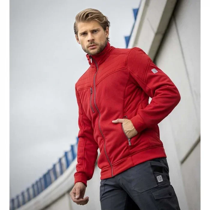 Jachetă fără glugă roșu 100% poliester, culoarea negru, 370 g/mp, Ardon HYBRID