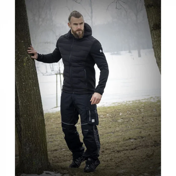 Jacheta de iarna cu gluga neagră, culoarea negru, 88% nailon, 12% spandex, Ardon NYPAXX