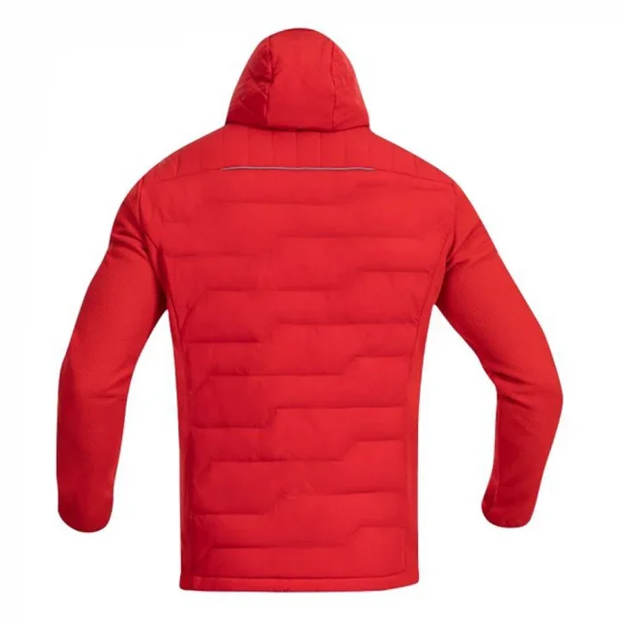 Jacheta de iarna cu gluga roșie, culoarea roșu, 88% nailon, 12% spandex, Ardon NYPAXX