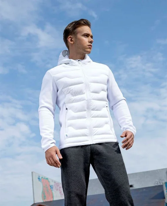 Jacheta de iarna cu gluga albă, 88% nailon, 12% spandex, Ardon NYPAXX