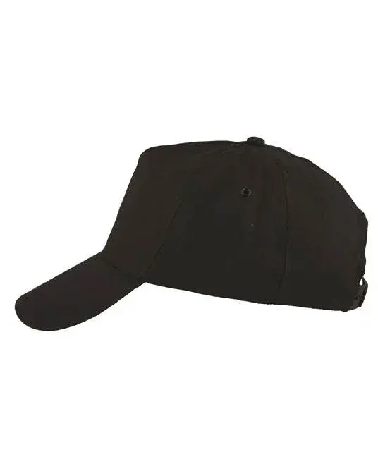 Șapcă neagră cu cozoroc, Lion, din bumbac, 150g/mp, Ardon, culoarea negru