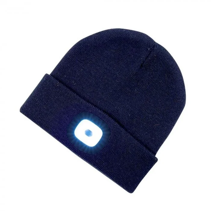 Fes bleumarin cu lanternă LED USB, Ardon BOAST