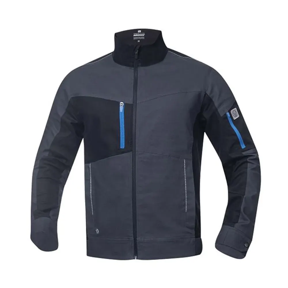 Costum salopetă gri-închis cu jachetă și pantaloni cu pieptar, Ardon 4XSTRETCH