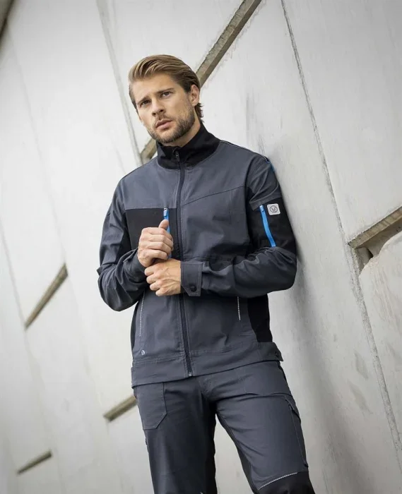 Jachetă de lucru gri 98% bumbac, Ardon 4XSTRETCH