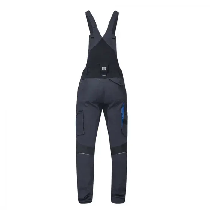 Pantaloni de lucru 98% bumbac gri-închis cu pieptar, Ardon 4XSTRETCH