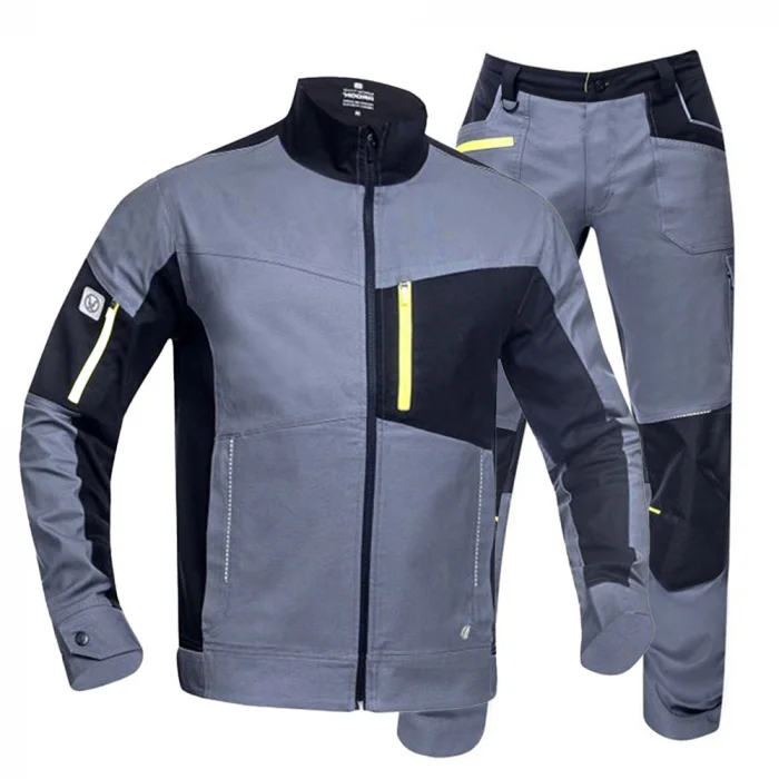 Costum de lucru gri cu pantaloni standard, Ardon 4XSTRECH