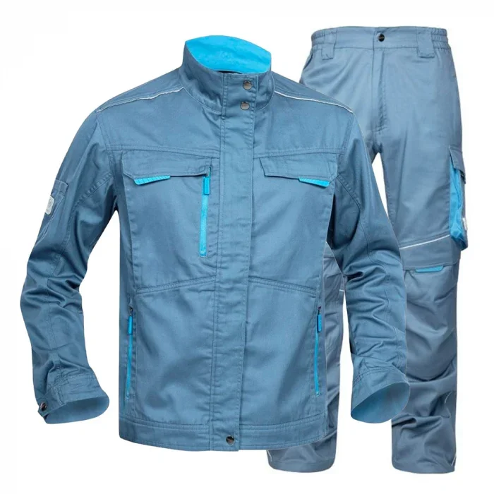 Set costum gri cu pantaloni de lucru in talie, Ardon SUMMER