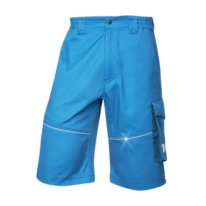 Pantaloni scurti de lucru albastri, din bumbac și poliester, 200g/mp, Ardon SUMMER, culoarea albastru