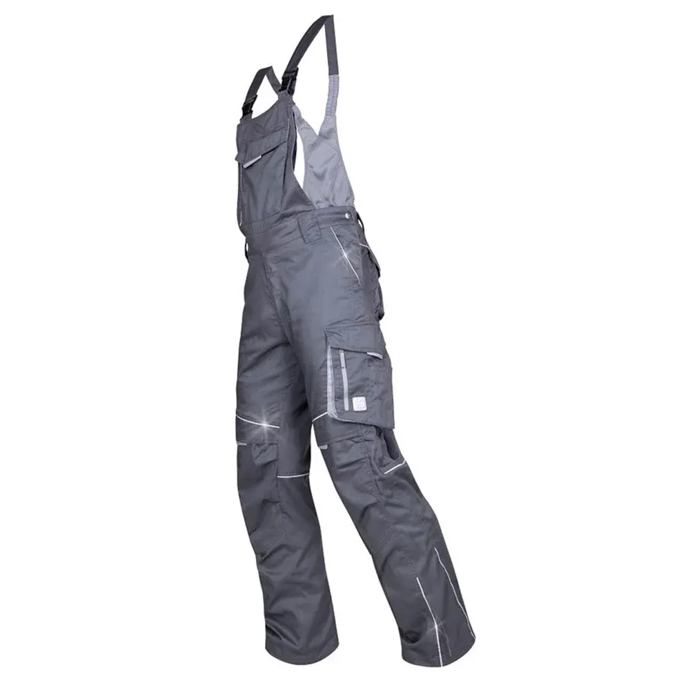 Costum de lucru gri-închis cu pantaloni cu pieptar, Ardon SUMMER
