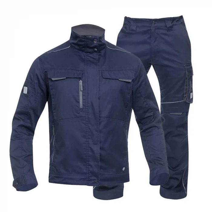 Set costum bleumarin cu pantaloni de lucru in talie, Ardon SUMMER